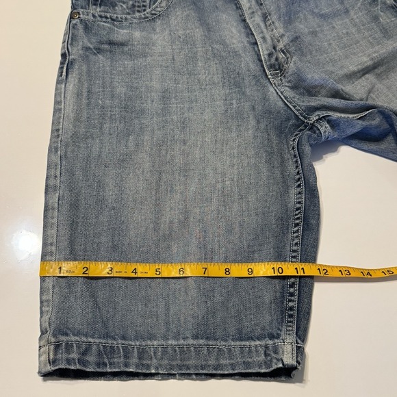 Flypaper Jean Shorts Men's 34 Distressed Skater Grunge Y2K Long - Picture 15 of 15